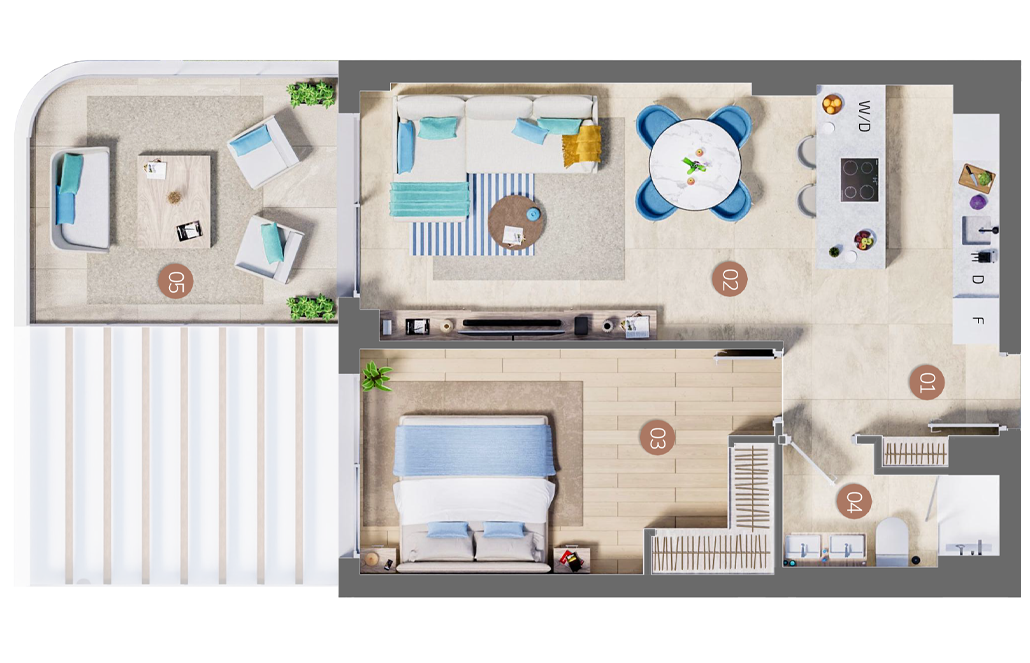 1bed-b1 2b