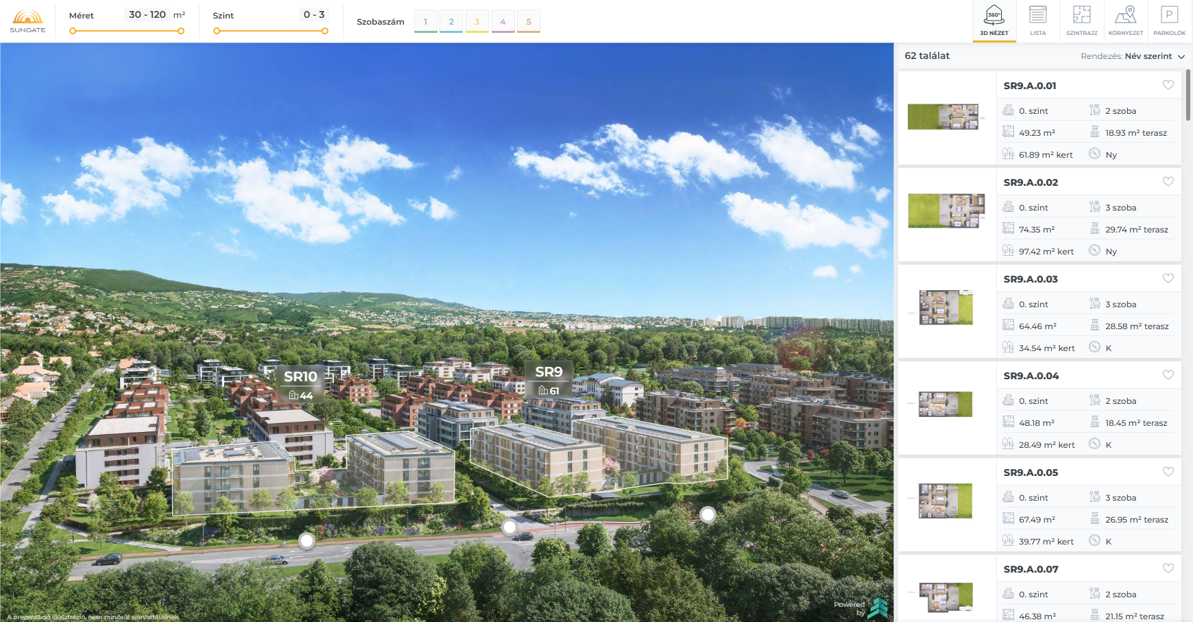 sr9-10 lakásválasztó